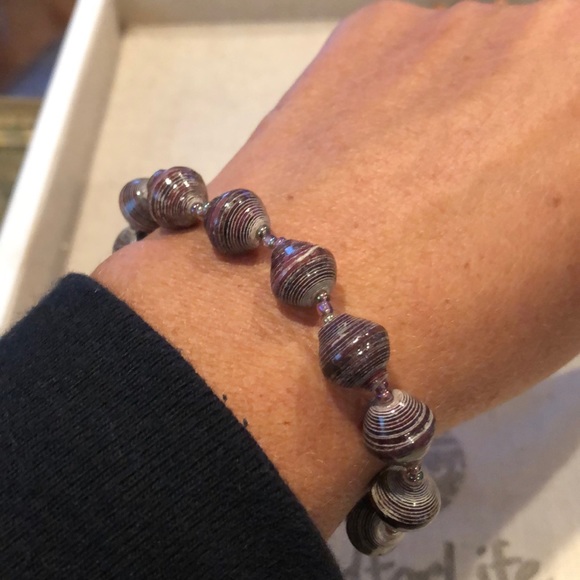 Bead for Life BLISS Brown Marbled Bangle Bracelet - Picture 6 of 8